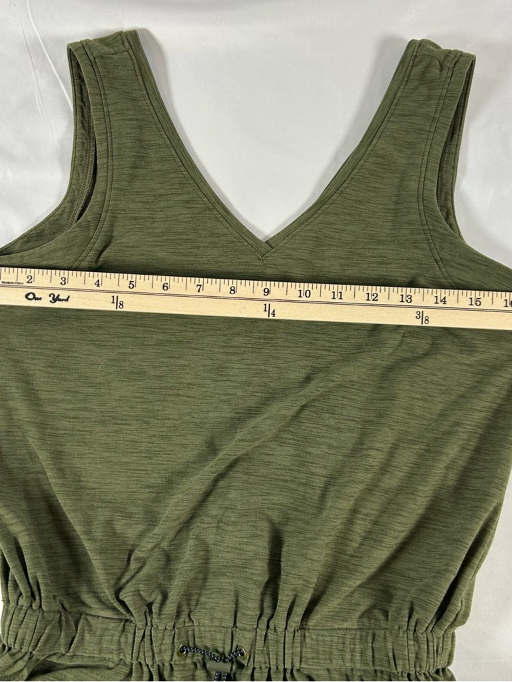Old Navy Active Women’s Breath On Jumpsuit OliveGreen Sleeveless Wide Leg Small - Picture 7 of 12